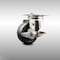 Service Caster 3 Inch 316SS Soft Rubber Wheel Swivel Top Plate Caster with Brake SCC-SS31620S314-SRS-TLB - alternate 1